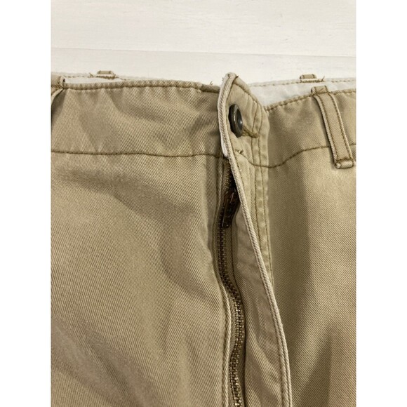 Flawed Levi’s Pants Men’s 38x36 Khaki Cargo Distressed Twill Straight Leg - Picture 9 of 16